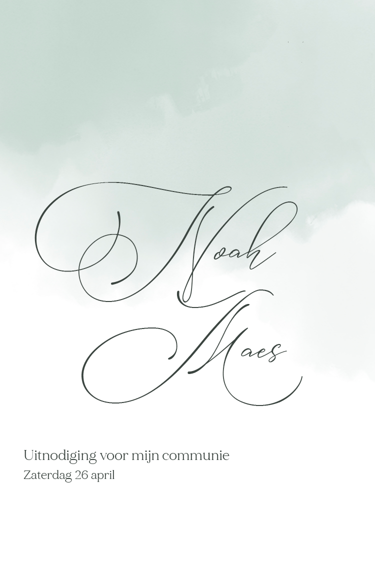 Uitnodigingen — Aquarel abstract