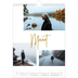 Fotokalender A4 (20 x 30 cm) — Goudkleurige letters [Maart]