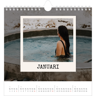 Jaarkalenders vierkant — De portretselectie [Januari]