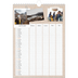 A4 Familieplanners — Natuurlijke handcraft - gezinsplanner 5 personen [Januari]