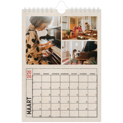Fotokalender A5 — Stempel effect [Maart]
