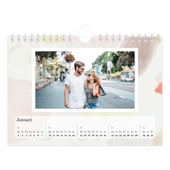 Fotokalender A5 — Aquarel vlekkenpatroon