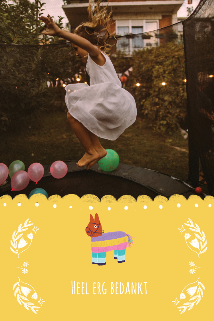 Bedankkaarten — Piñata Feest