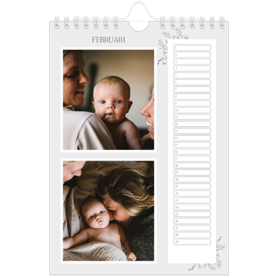 Fotokalender A5 — Hand gemaakte bloemen [Februari]