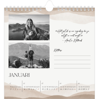 Jaarkalenders vierkant — Welzijn quotes [Januari]