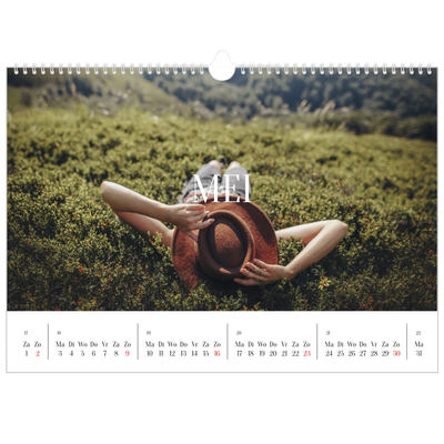 Fotokalender A3 — Eindeloze ontsnapping [Mei]