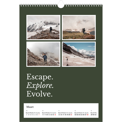 A3 Jaarkalender — Redactionele Aarde [Maart]