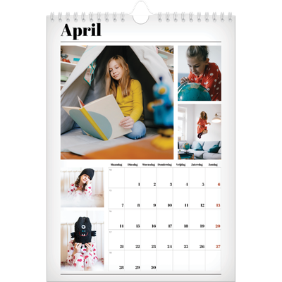 Fotokalender A4 (20 x 30 cm) — Vers van de pers [April]
