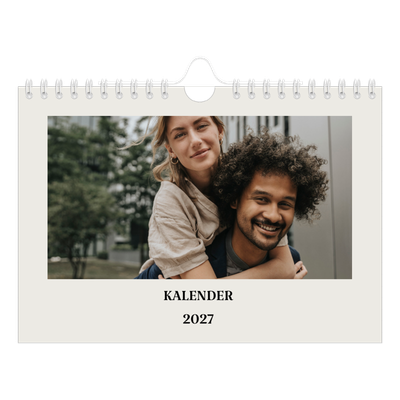 Fotokalender A5 — Simpel ivoor [omslag]