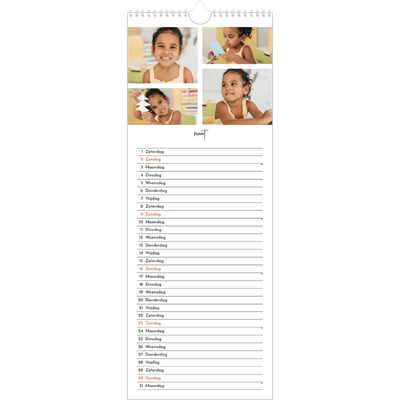 Smalle kalender  — Foto arrangement [Maart]