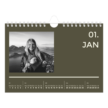Fotokalender A5 — Modern en gedurft