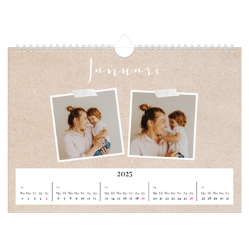 Fotokalender A4 — Scrapbook kalender