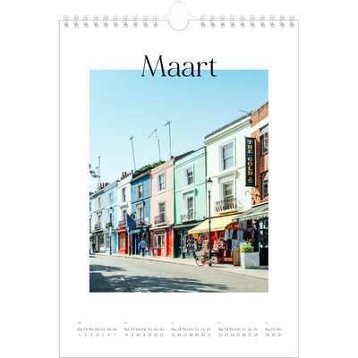 Fotokalender A4 (20 x 30 cm) — Mijn reisverhaal - Londen [Maart]