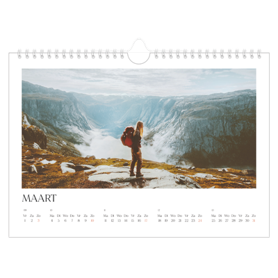 Fotokalender A4 — Surfing sunsets [Maart]