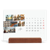 Bureaukalender met houten standaard  — City trip [April]