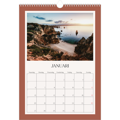 A3 Jaarkalender — Klassieke kleuren [Januari]