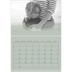 Fotokalender A4 Dubbel (30 x 40 cm) — Zachtgroen kleurverloop [Maart]