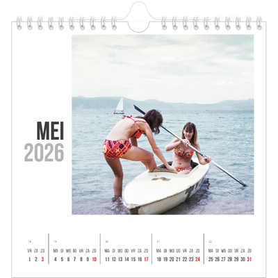 Jaarkalenders vierkant — Verkorte tekst [omslag]