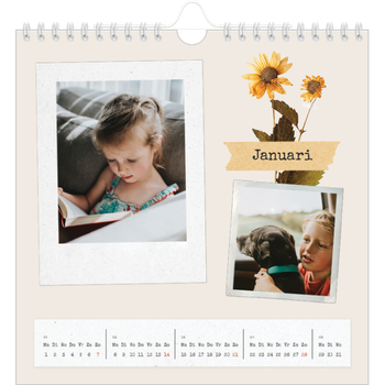 Fotokalender Vierkant — Vintage scrapbook