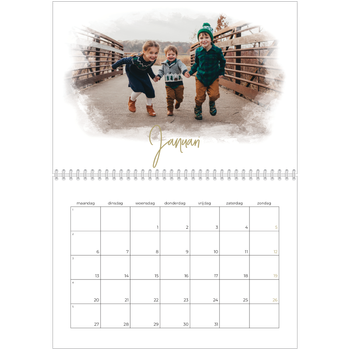 Fotokalender A4 Dubbel — Foto effect