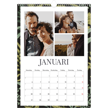 Fotokalender A3 — Gebloemd behang