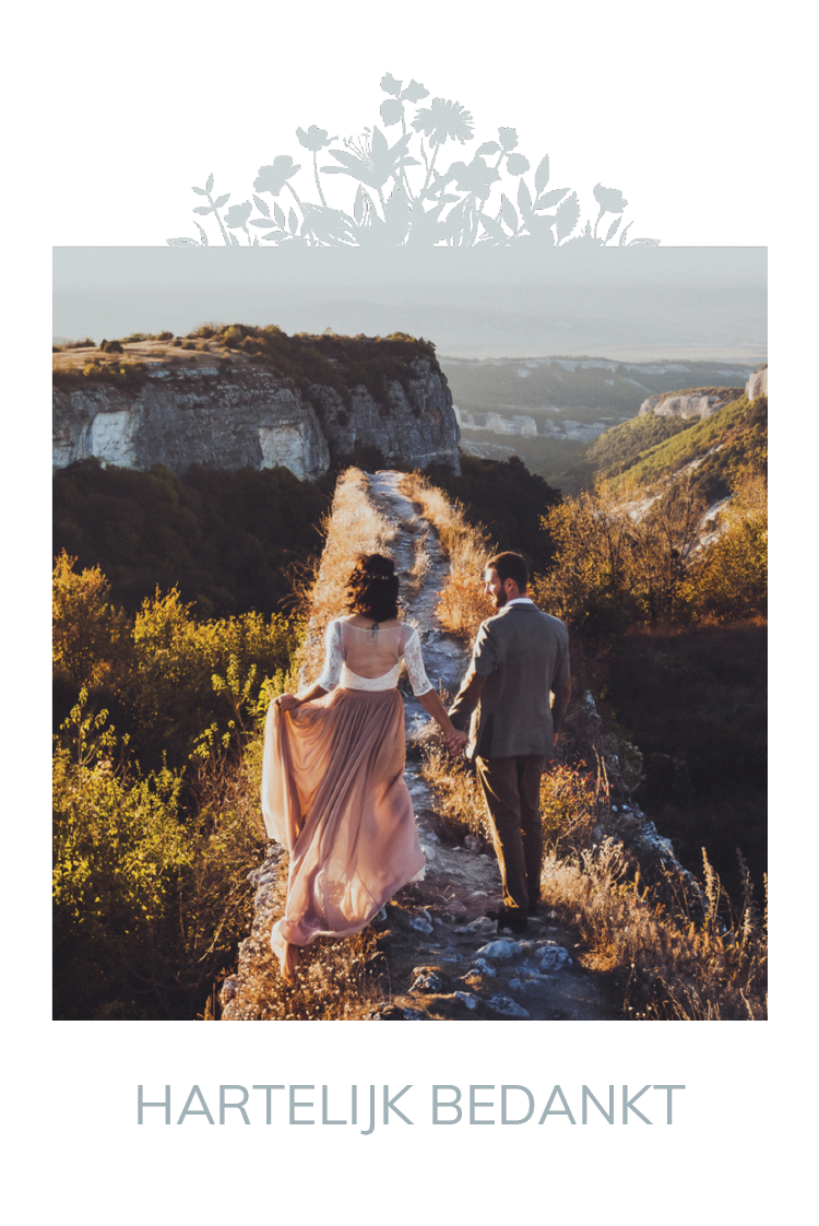 Bedankkaarten — Bloemen motief