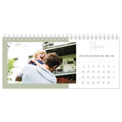 Bureaukalenders — Aardse frames [Februari]