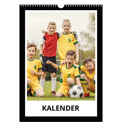 A3 Jaarkalender — Compleet zwart kader [omslag]