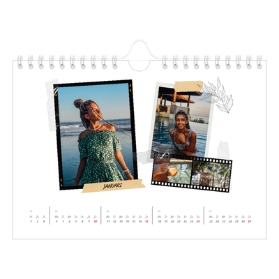 Fotokalender A5 — Plakboek flair [Januari]