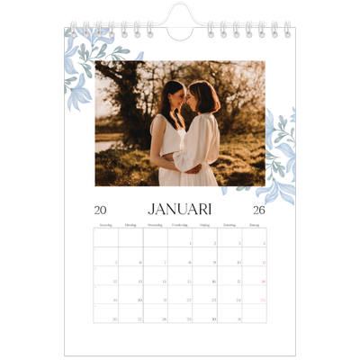 Fotokalender A5 — Elegant bloemig [Januari]