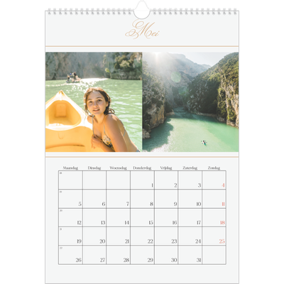 A3 Jaarkalender — Gouden banner [omslag]