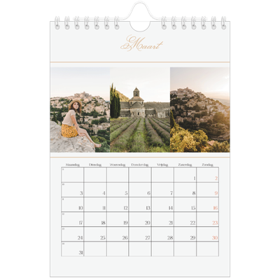 Fotokalender A5 — Gouden banner [Maart]