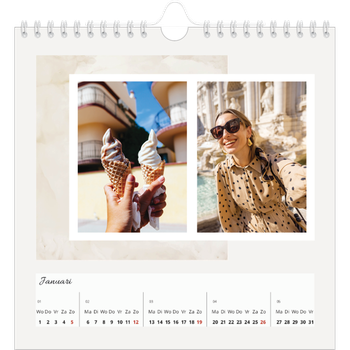 Fotokalender Vierkant — Gedempte tonen