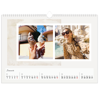 Fotokalender A3 — Gedempte tonen