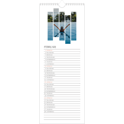 Smalle kalender  — Reismozaïeken [Februari]