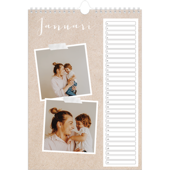 Fotokalender A4 — Scrapbook kalender