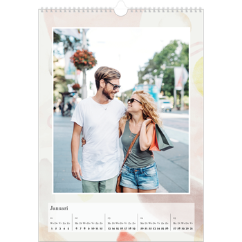 Fotokalender A3 — Aquarel vlekkenpatroon