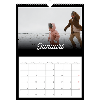 Fotokalender A3 — Zwart