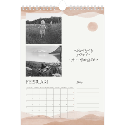 Fotokalender A4 (20 x 30 cm) — Welzijn quotes [Februari]