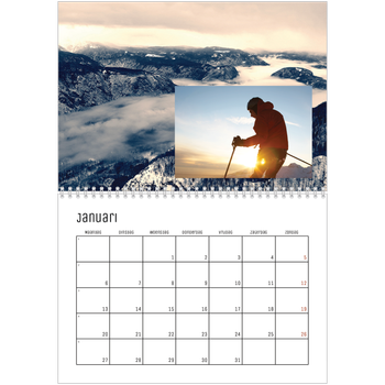 Fotokalender A4 Dubbel — Achtergronden uit de natuur