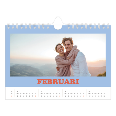 Fotokalender A5 — Retro stijl frames [Februari]