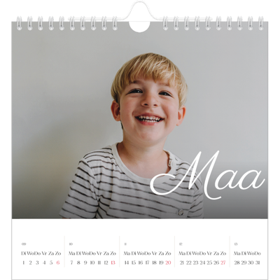 Jaarkalenders vierkant — Handgeschreven maanden [Maart]