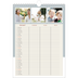 A4 Familieplanners — Aardse tonen - gezinsplanner 3 personen [Januari]