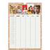 A4 Familieplanners — Rustiek - gezinsplanner 5 personen [Februari]
