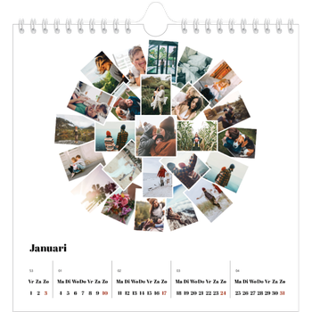 Fotokalender Vierkant — Collage shapes