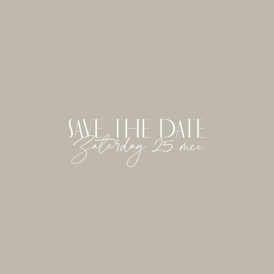 Save the date — Perfecte combi