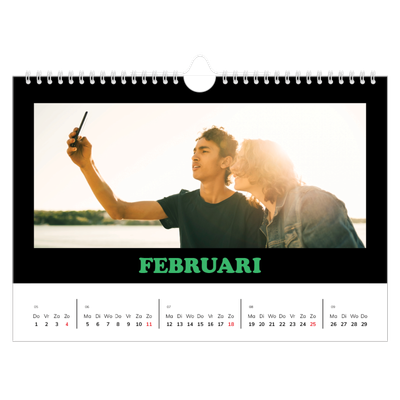 Fotokalender A4 — Vrolijke letters [Maart]
