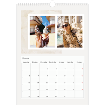 Fotokalender A3 — Gedempte tonen