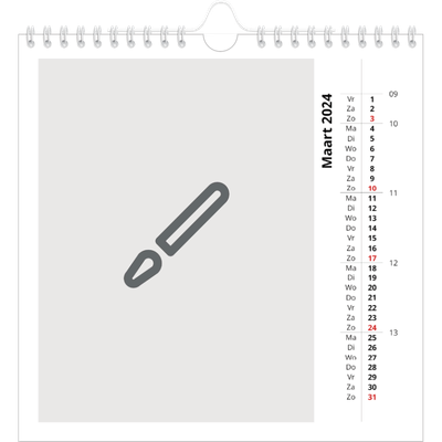 Jaarkalenders vierkant — Ontwerp je eigen fotoproduct [Maart]