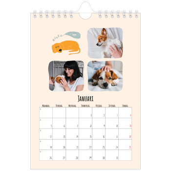 Fotokalender A5 — Hondenpoten en krabbels